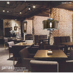 M6197 Jarras Pendant 20cm Round 1 Light Chrome/Ash Grey Glass