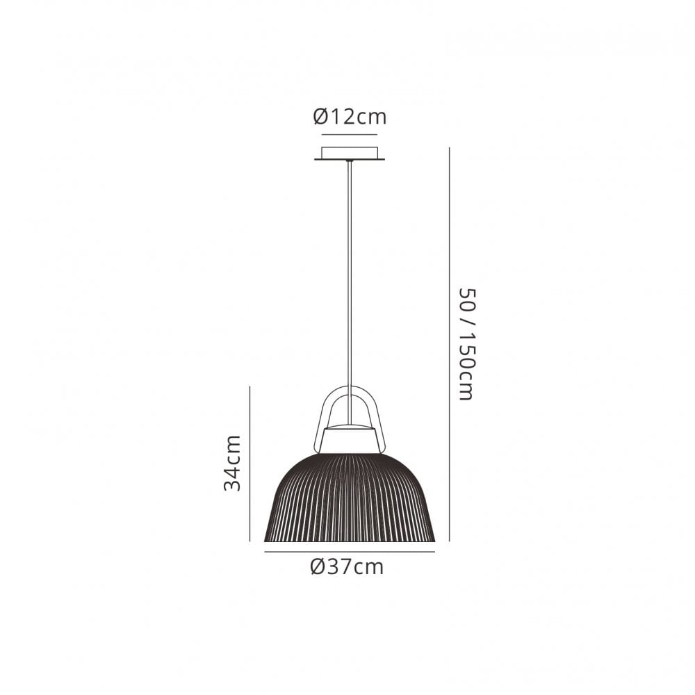 M6211 Kinke Outdoor Pendant 1 Light Anthracite