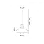M6212 Kinke Outdoor Pendant 1 Light Anthracite