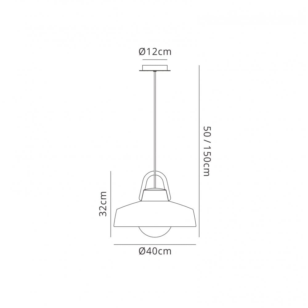 M6212 Kinke Outdoor Pendant 1 Light Anthracite