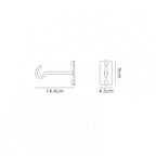 M6214 Kinke Outdoor Hook Plate Anthracite