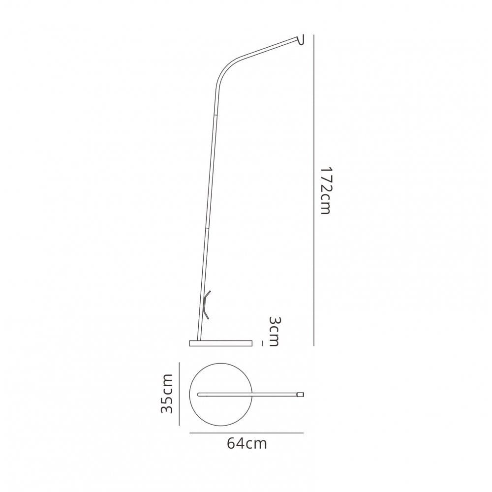 M6215 Kinke Outdoor Floor Stand Hook Anthracite