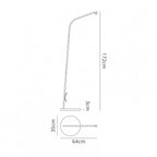 M6215 Kinke Outdoor Floor Stand Hook Anthracite