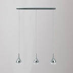 M5161 Khalifa Linear Pendant 3 Light GU10 Line Polished Chrome