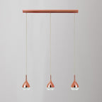 M5166 Khalifa Linear Pendant 3 Light GU10 Line Copper