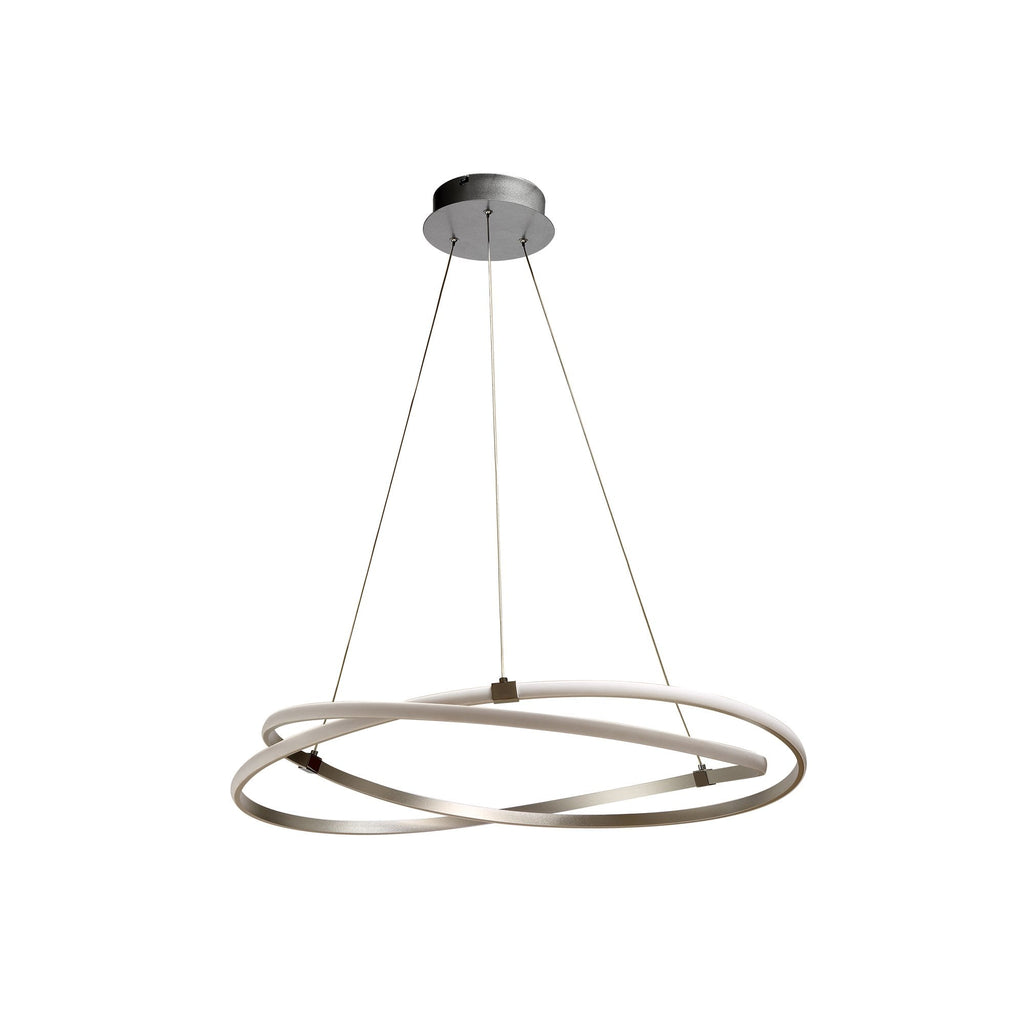M5380 Infinity Pendant 42W LED Silver/Polished Chrome/White Acrylic