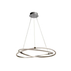 M5380 Infinity Pendant 42W LED Silver/Polished Chrome/White Acrylic