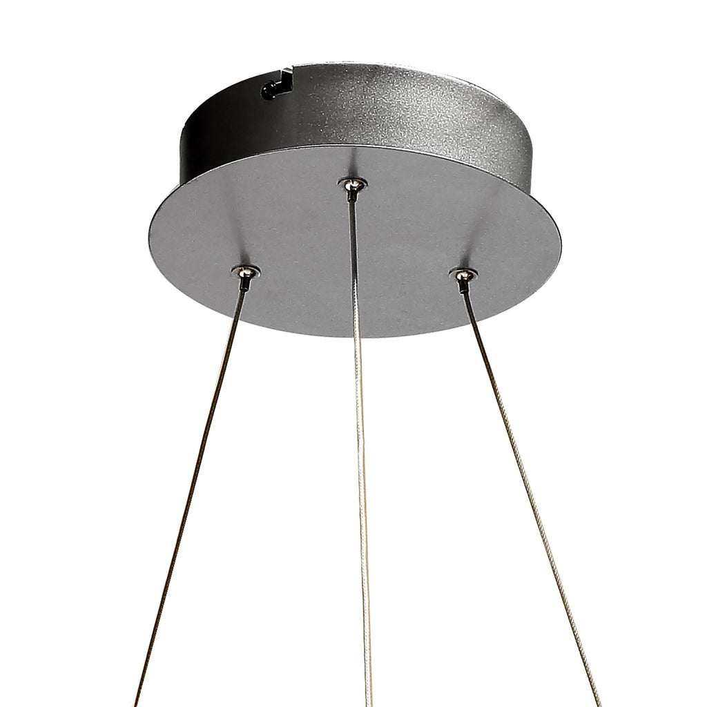 M5380 Infinity Pendant 42W LED Silver/Polished Chrome/White Acrylic