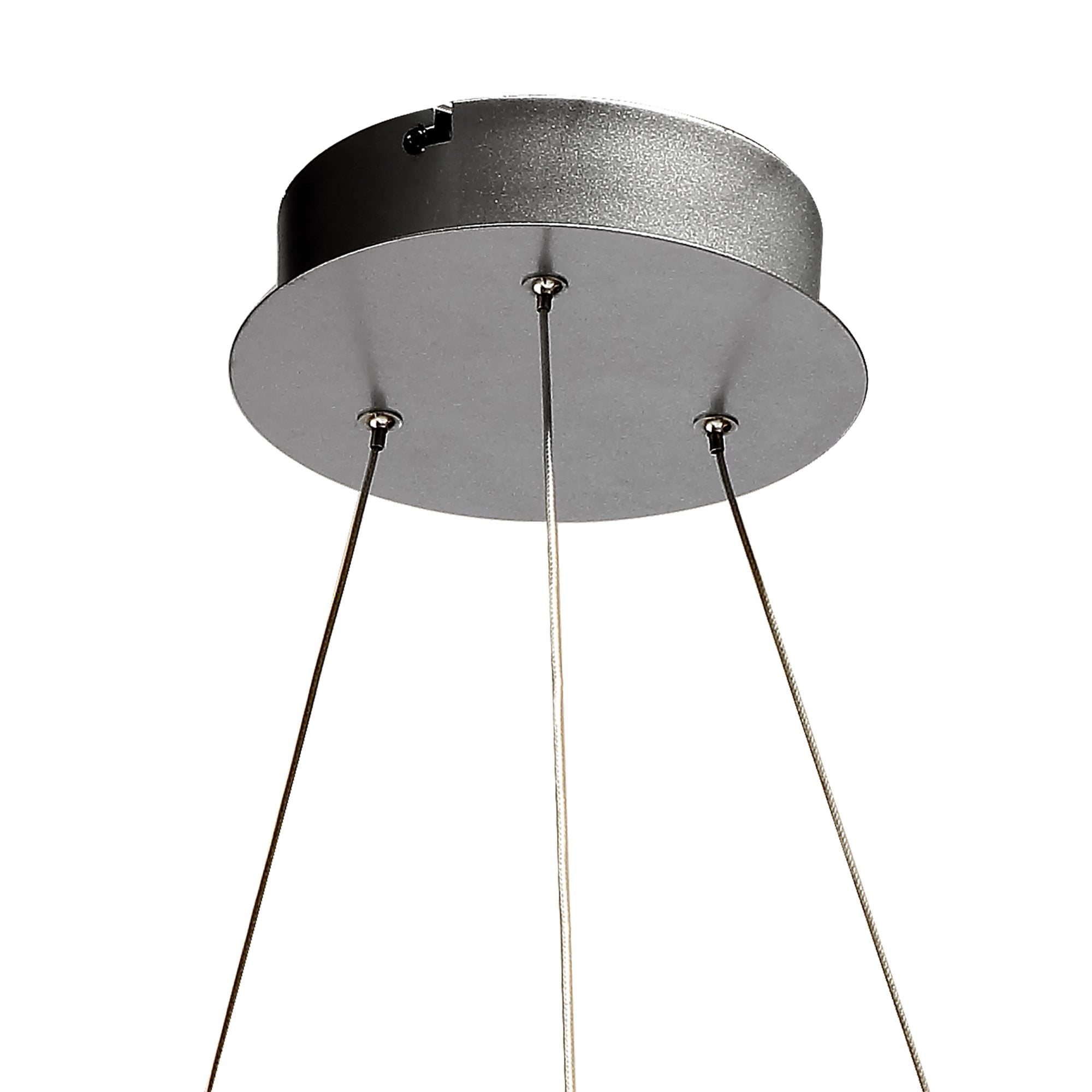 M5380 Infinity Pendant 42W LED Silver/Polished Chrome/White Acrylic