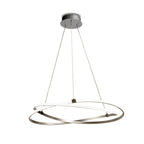 M5381 Infinity Pendant 60W LED Silver/Polished Chrome/White Acrylic