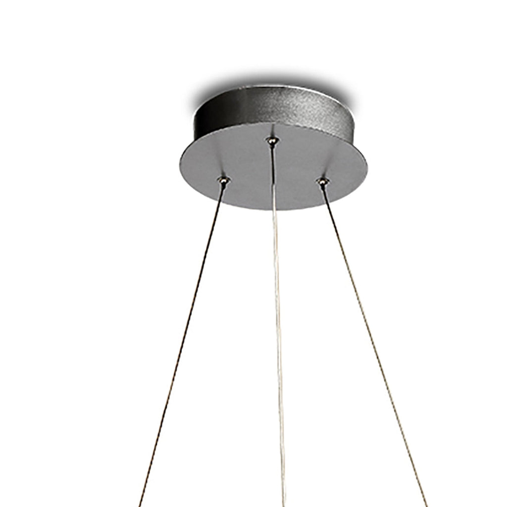 M5381 Infinity Pendant 60W LED Silver/Polished Chrome/White Acrylic