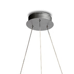 M5381 Infinity Pendant 60W LED Silver/Polished Chrome/White Acrylic