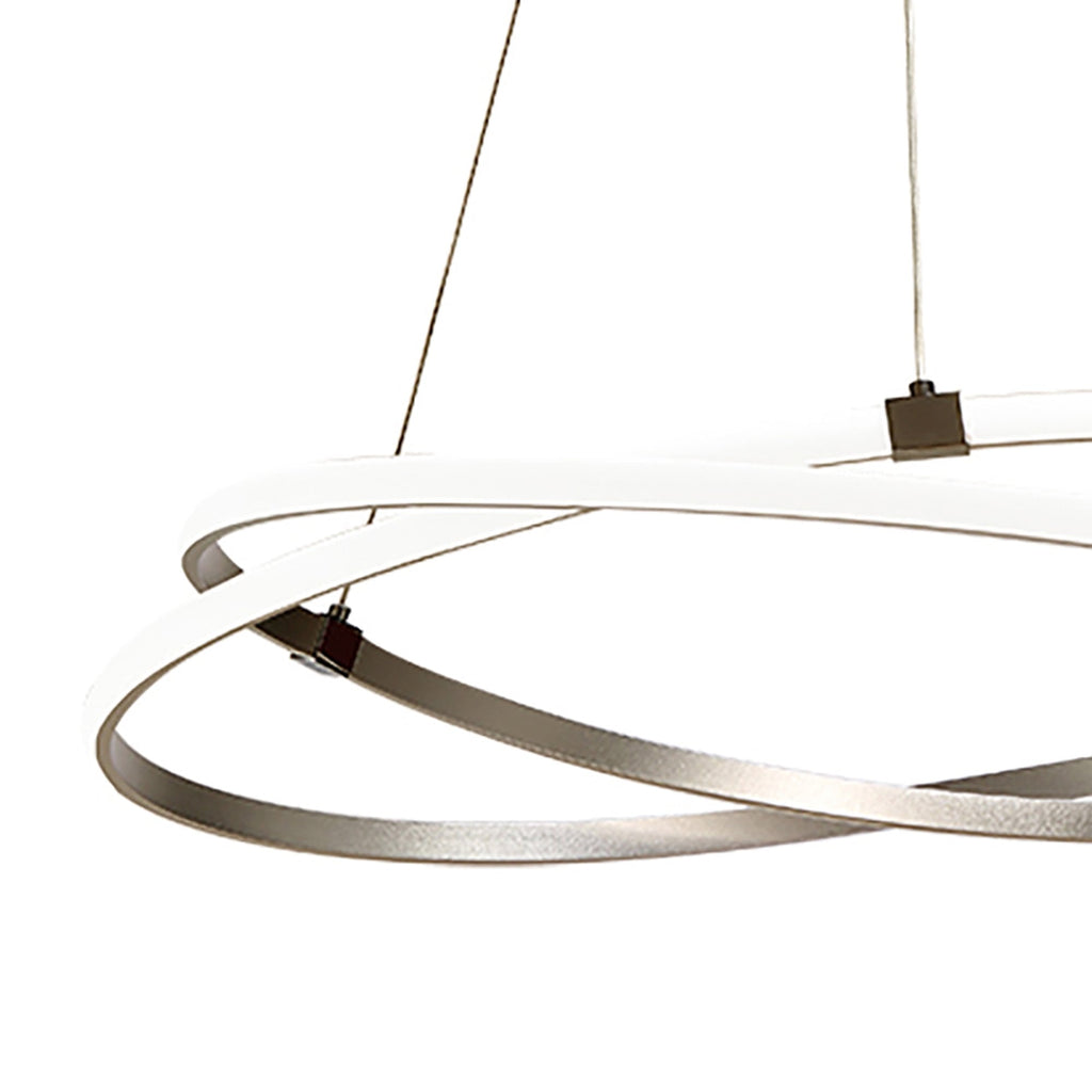 M5381 Infinity Pendant 60W LED Silver/Polished Chrome/White Acrylic
