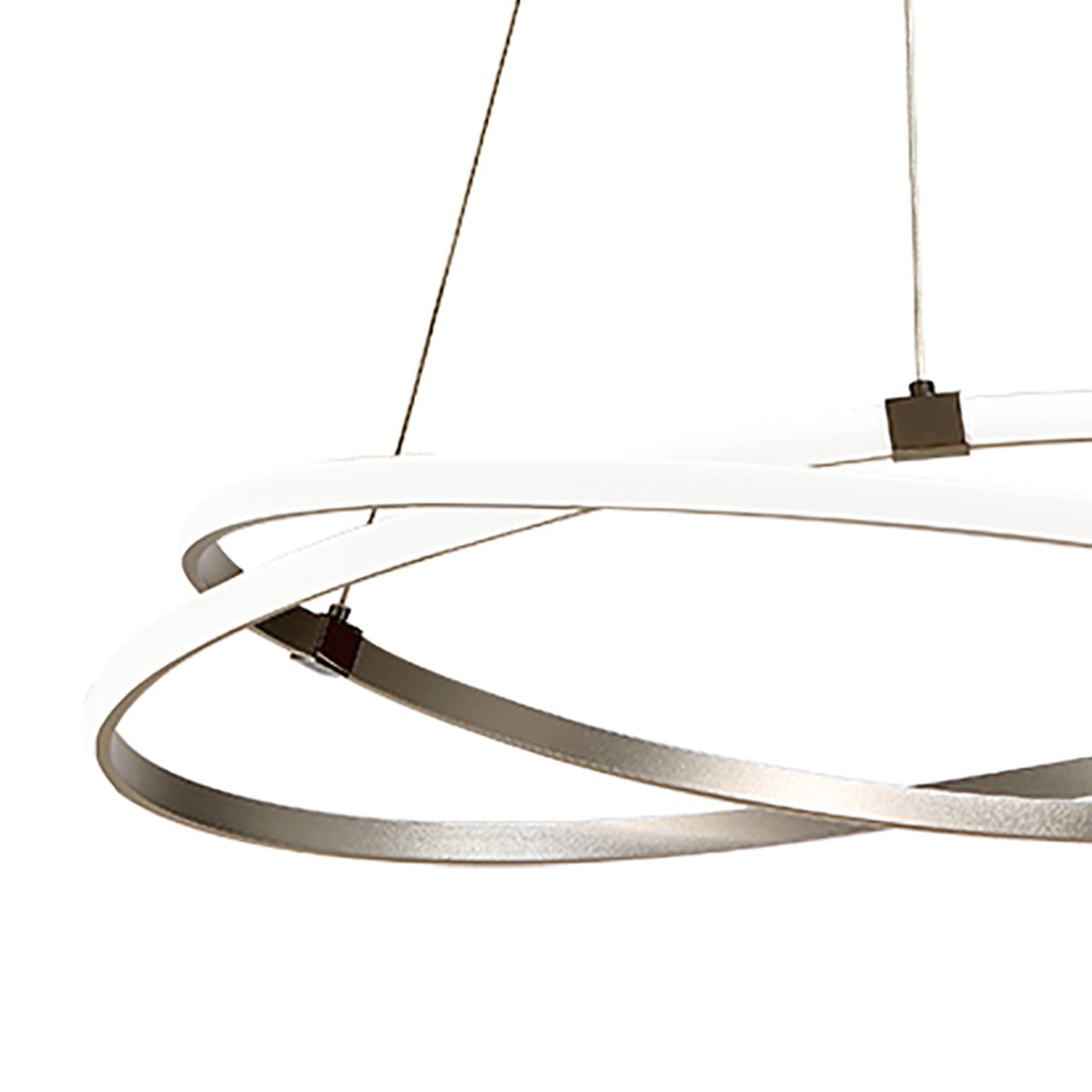 M5381 Infinity Pendant 60W LED Silver/Polished Chrome/White Acrylic