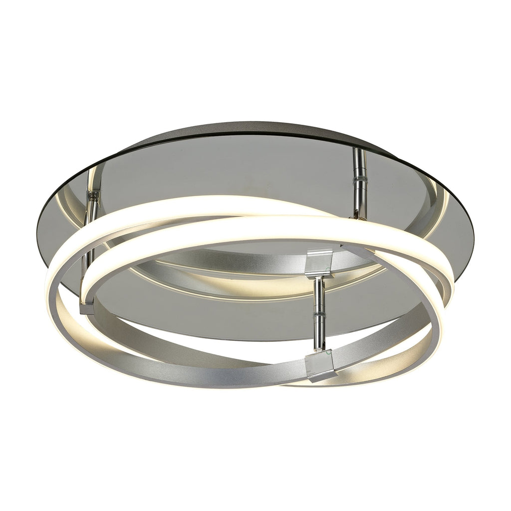 M5382 Infinity Flush 30W LED Silver/Polished Chrome/White Acrylic