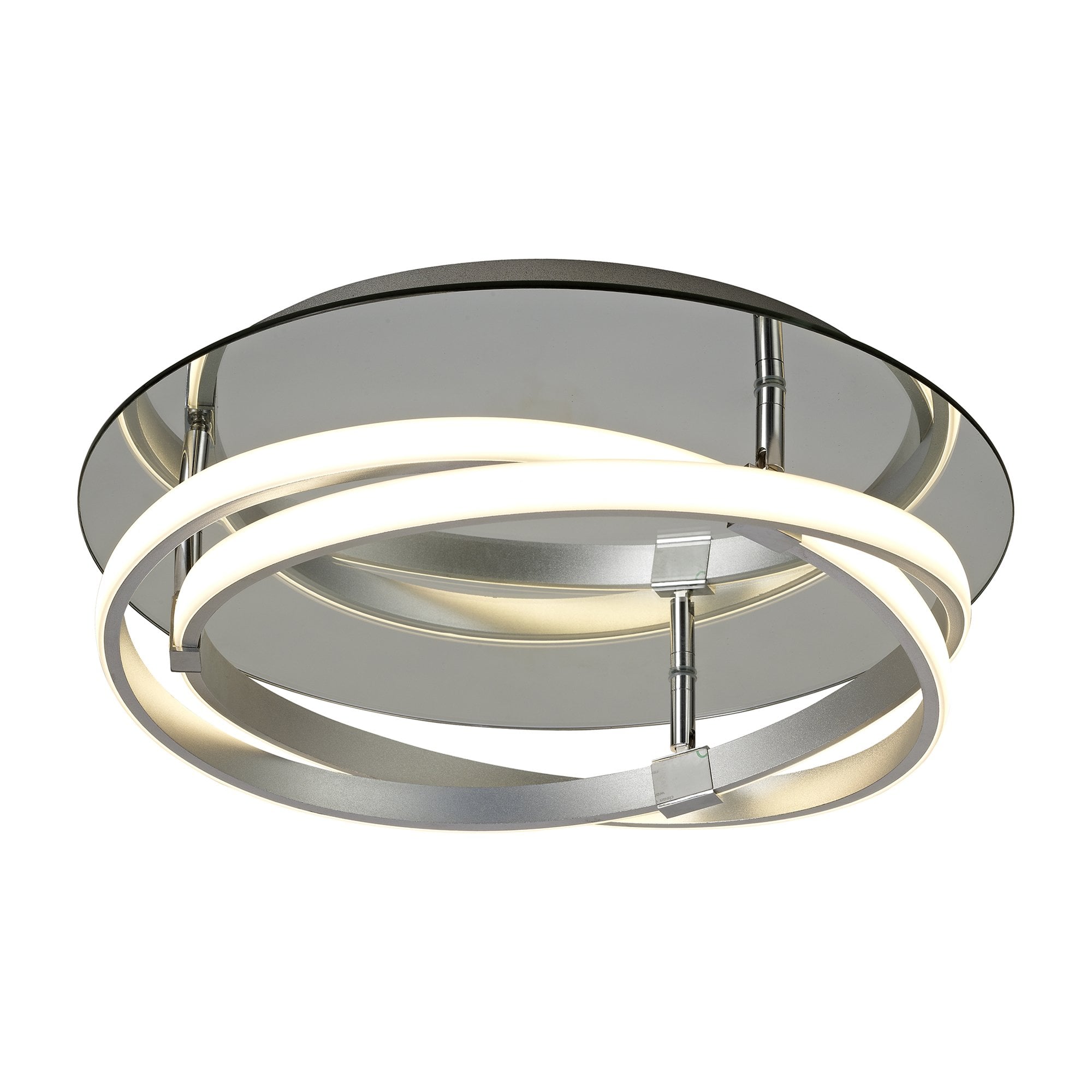 M5382 Infinity Flush 30W LED Silver/Polished Chrome/White Acrylic