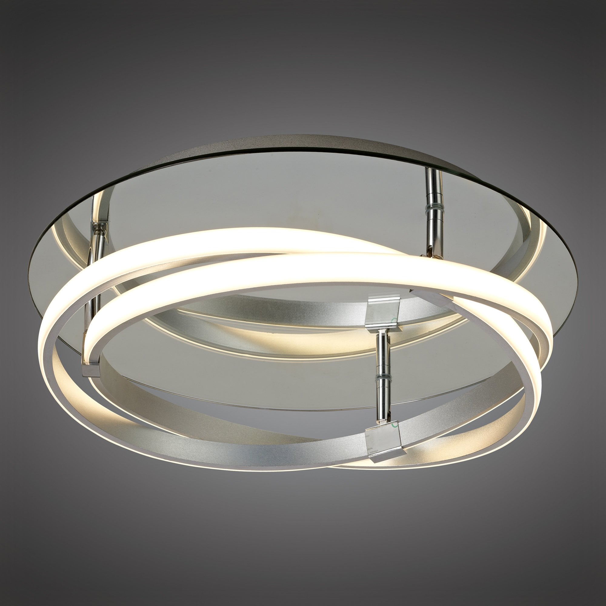 M5382 Infinity Flush 30W LED Silver/Polished Chrome/White Acrylic