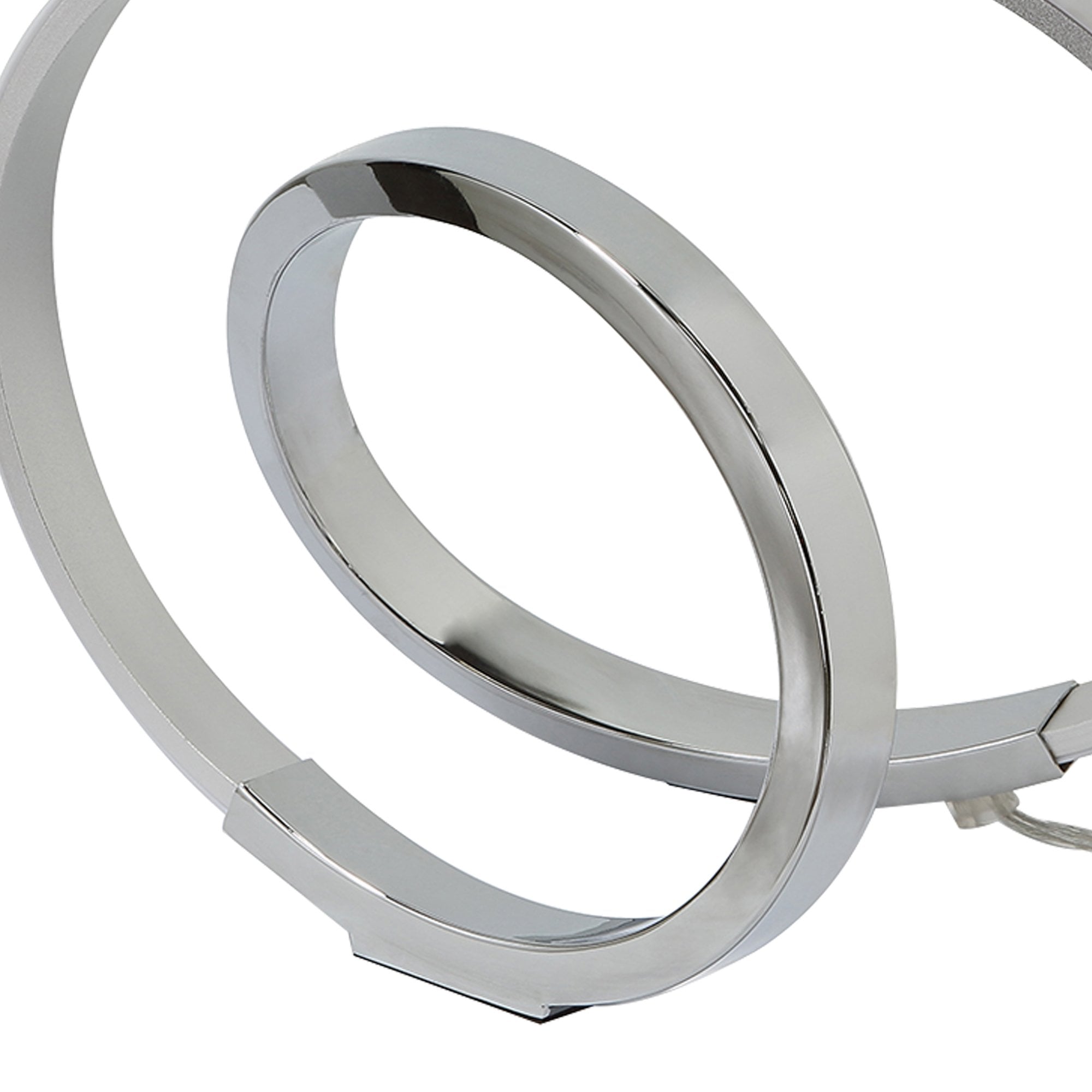 M5383 Infinity Table Lamp 12W LED Silver/Polished Chrome/White Acrylic