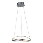 M5384 Infinity Pendant 30W LED Silver/Polished Chrome/White Acrylic