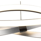 M5384 Infinity Pendant 30W LED Silver/Polished Chrome/White Acrylic