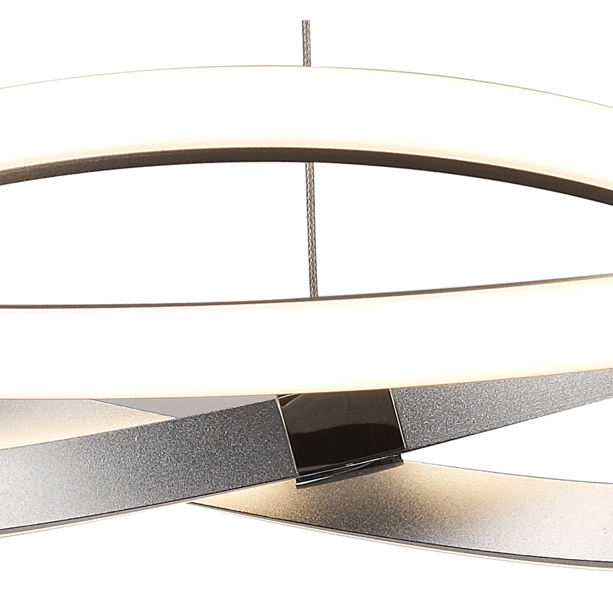 Infinity Pendant 30W LED Silver/Polished Chrome/White Acrylic