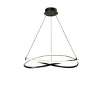 M5390 Infinity Pendant 42W LED Brown Oxide/White Acrylic