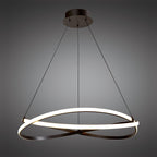 M5390 Infinity Pendant 42W LED Brown Oxide/White Acrylic