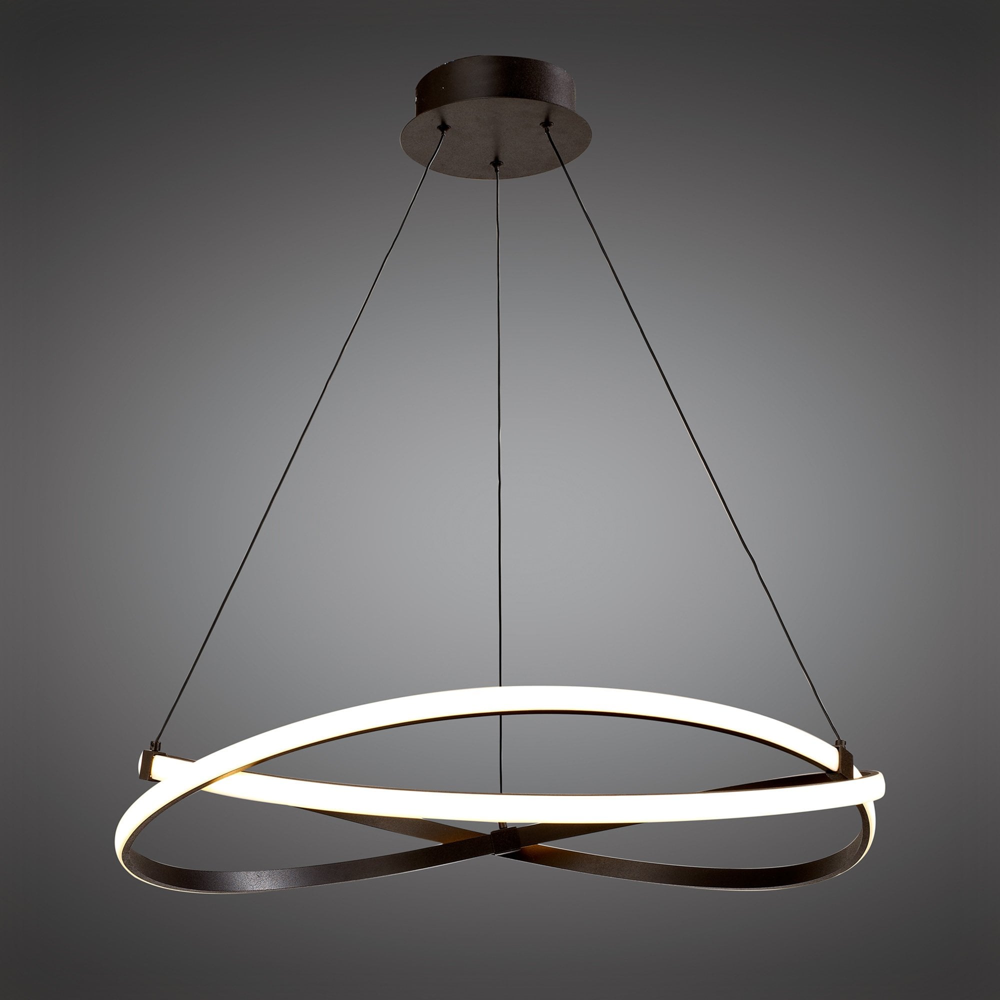 M5390 Infinity Pendant 42W LED Brown Oxide/White Acrylic