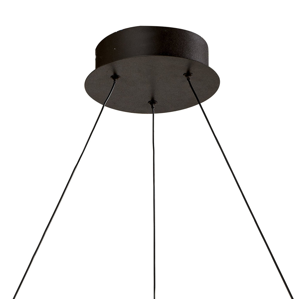 M5390 Infinity Pendant 42W LED Brown Oxide/White Acrylic