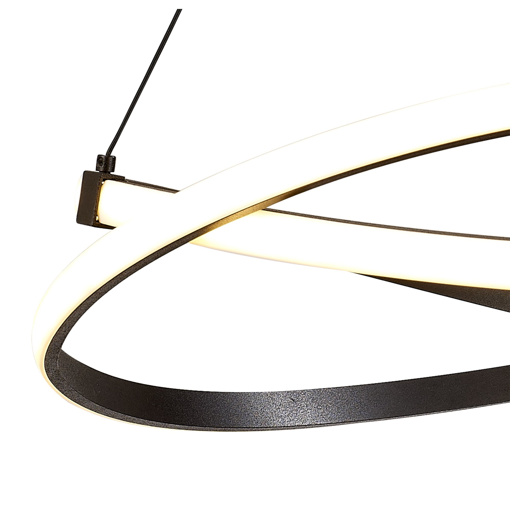 M5390 Infinity Pendant 42W LED Brown Oxide/White Acrylic