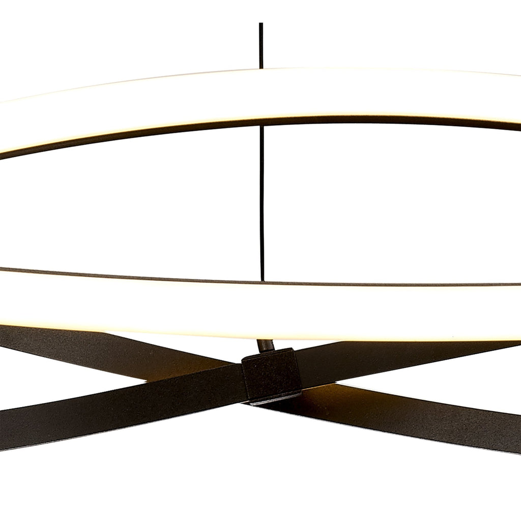 M5390 Infinity Pendant 42W LED Brown Oxide/White Acrylic