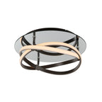M5392 Infinity Flush 30W LED Brown Oxide/White Acrylic/Clear Mirror