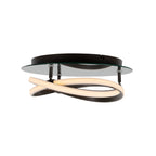 M5392 Infinity Flush 30W LED Brown Oxide/White Acrylic/Clear Mirror
