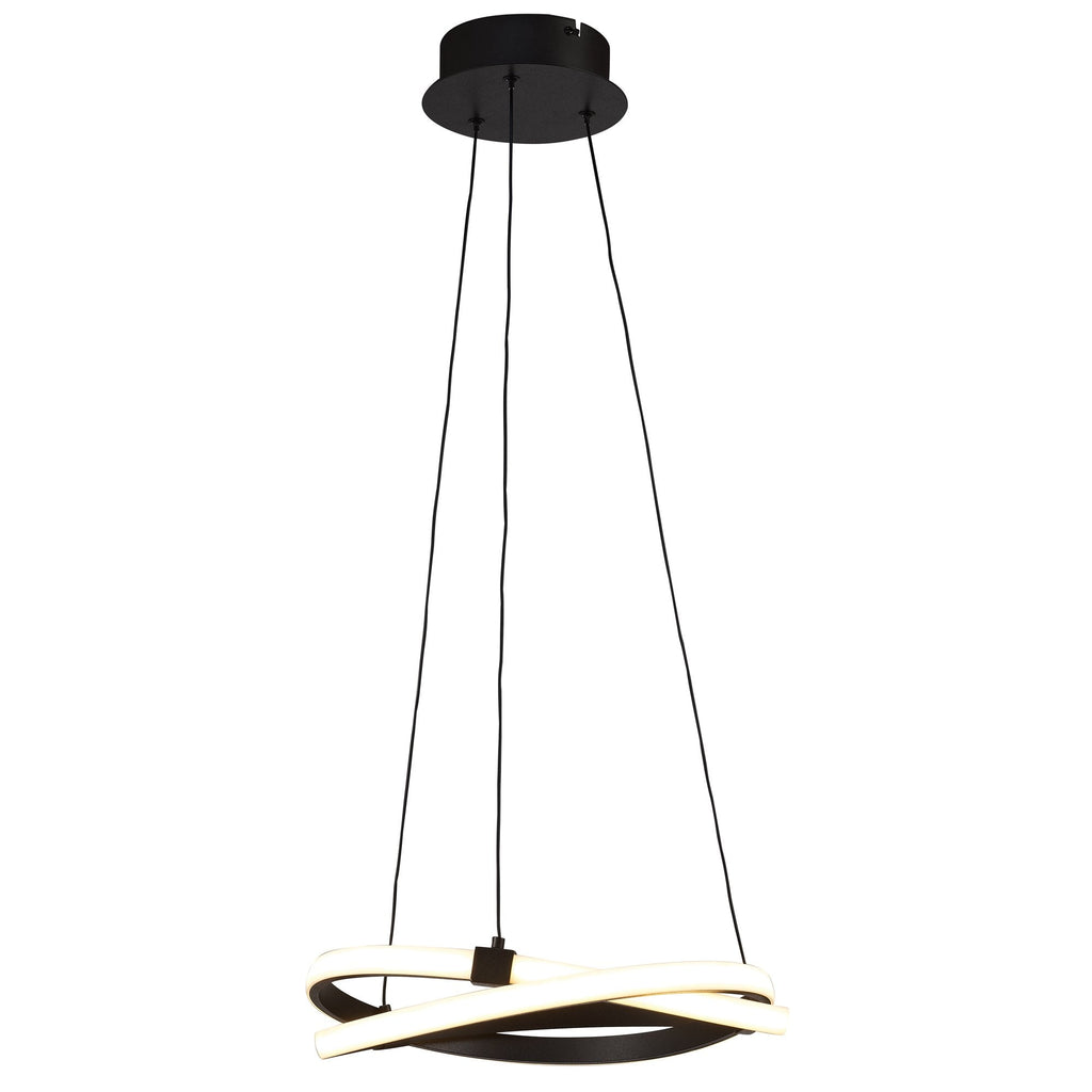 M5394 Infinity Pendant 30W LED Brown Oxide/White Acrylic