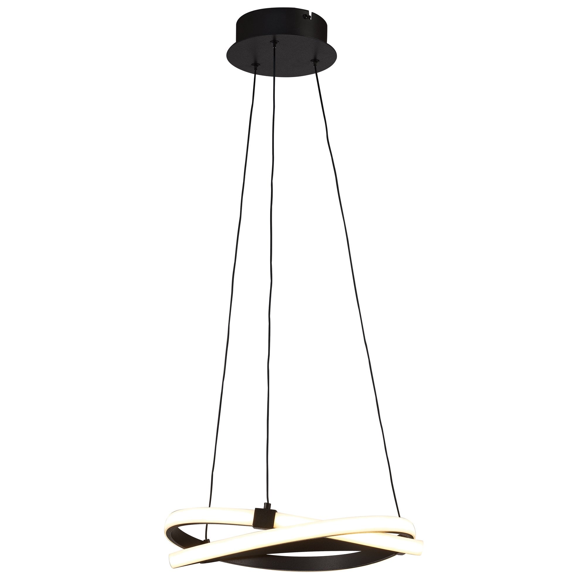 M5394 Infinity Pendant 30W LED Brown Oxide/White Acrylic