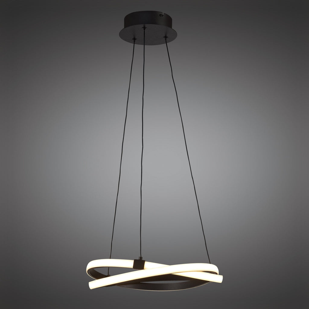 M5394 Infinity Pendant 30W LED Brown Oxide/White Acrylic