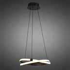M5394 Infinity Pendant 30W LED Brown Oxide/White Acrylic