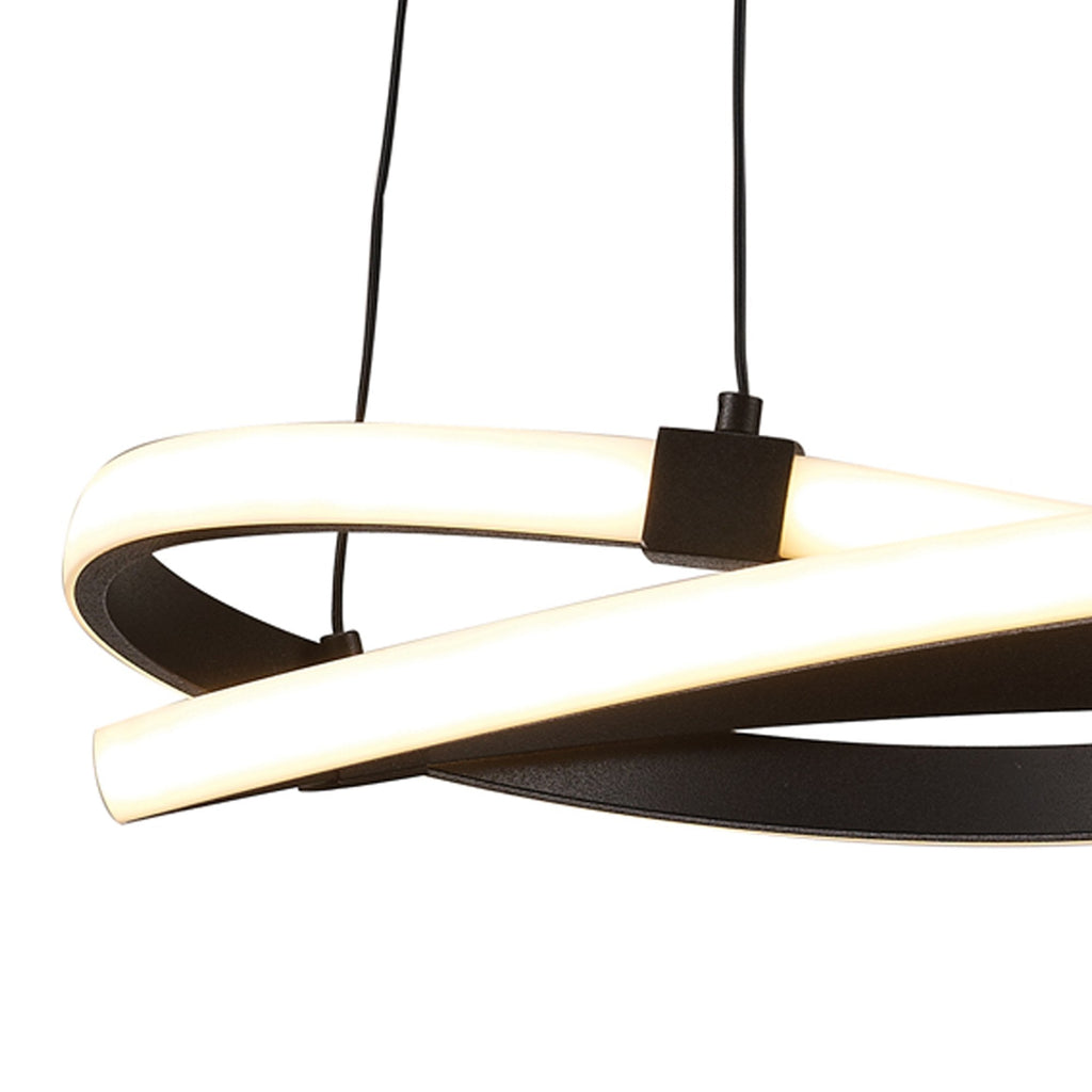 M5394 Infinity Pendant 30W LED Brown Oxide/White Acrylic