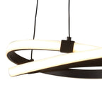 M5394 Infinity Pendant 30W LED Brown Oxide/White Acrylic