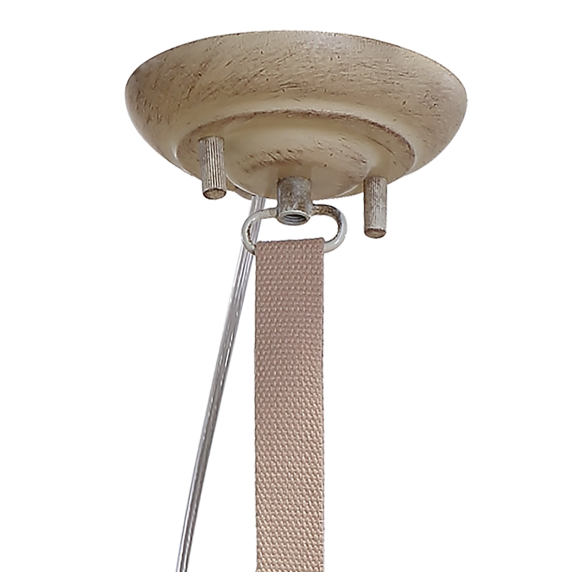 M5431 Industrial Ceiling 1 Light 40W E27 Medium Sand Metal Beige Belt