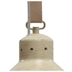 M5431 Industrial Ceiling 1 Light 40W E27 Medium Sand Metal Beige Belt