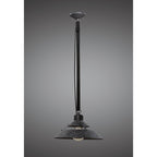 M5441 Industrial Ceiling 1 Light 40W E27 Medium Oxide Metal Black Belt