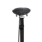 M5441 Industrial Ceiling 1 Light 40W E27 Medium Oxide Metal Black Belt