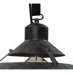 M5441 Industrial Ceiling 1 Light 40W E27 Medium Oxide Metal Black Belt