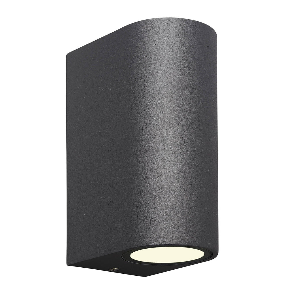 M6510 Kandanchu Outdoor Round Wall Lamp 2 Light Anthracite