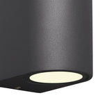 M6510 Kandanchu Outdoor Round Wall Lamp 2 Light Anthracite