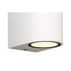 M6511 Kandanchu Outdoor Round Wall Lamp 2 Light Sand White