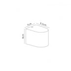 M6513 Kandanchu Outdoor Round Wall Lamp 1 Light Sand White