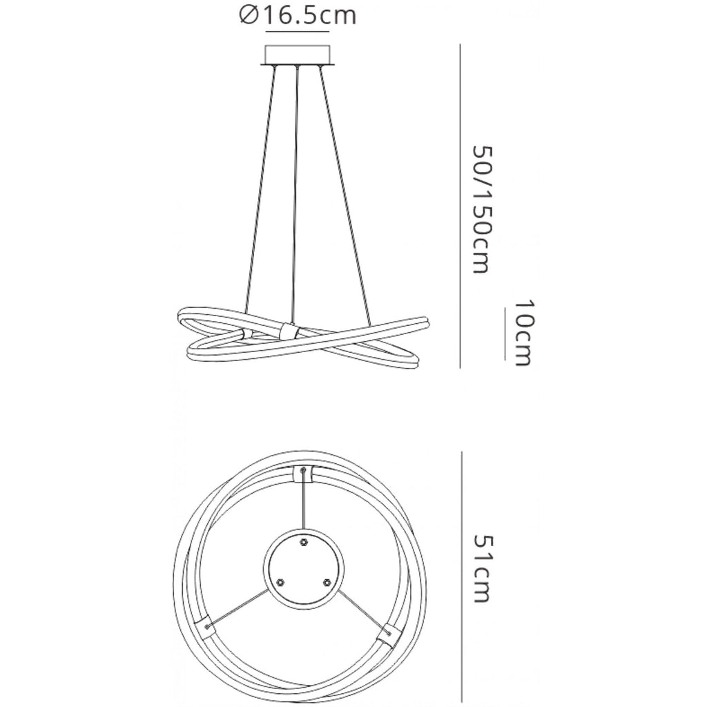 M6608 Infinity II Ceiling 42W LED Chrome