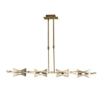 M0880AB Kromo Linear Telescopic 4 Light G9 Line Antique Brass
